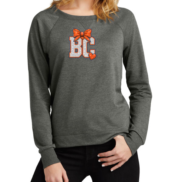 BCGL18 - Youth Softstyle ® T Shirt BC - Women's Featherweight French Terry Long Sleeve Crewneck LT Thumbnail